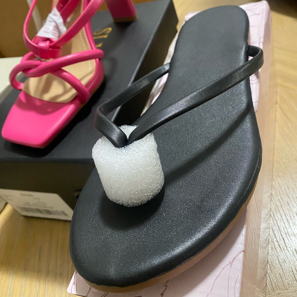 Stylish Black and Pink Women's Sandals